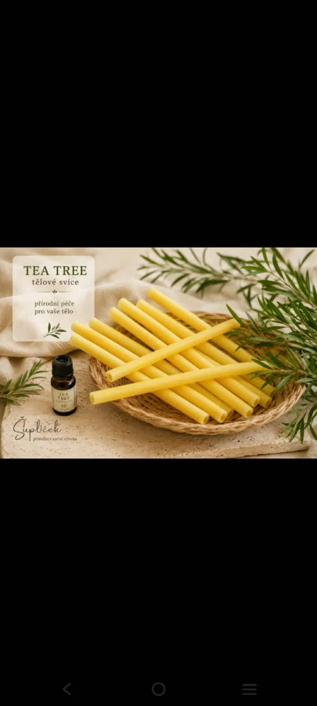 TĚLOVÁ SVÍCE TEA TREE