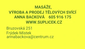 10 VSTUPŮ MASÁŽ OBDEN V PRACOVNÍ TÝDEN (10X60 MINUT)