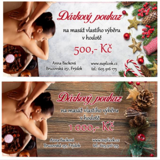 Vánoční dárkový poukaz 500